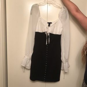 Cute black and white tight dress